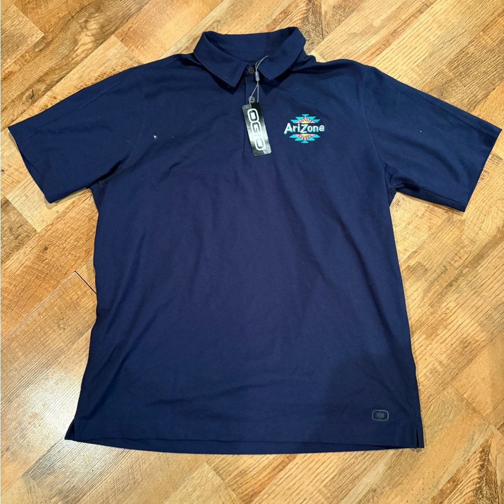 OGIO Navy Blue Polo Shirt size Lg